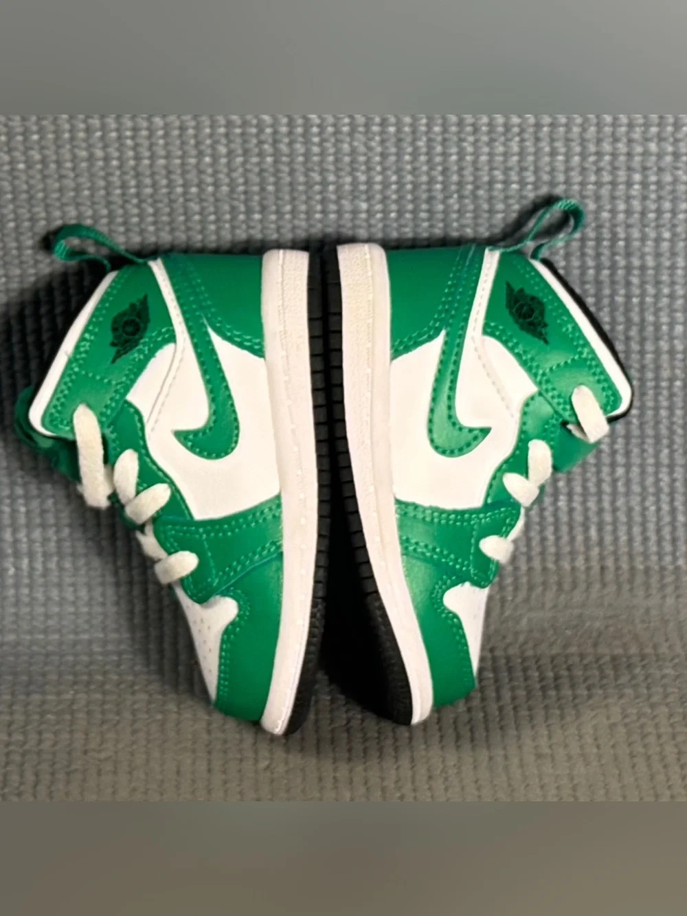 Nike Air Jordan 1 Mid Lucky Green (TD) Shoes DQ8425-301 Toddler Size 4C